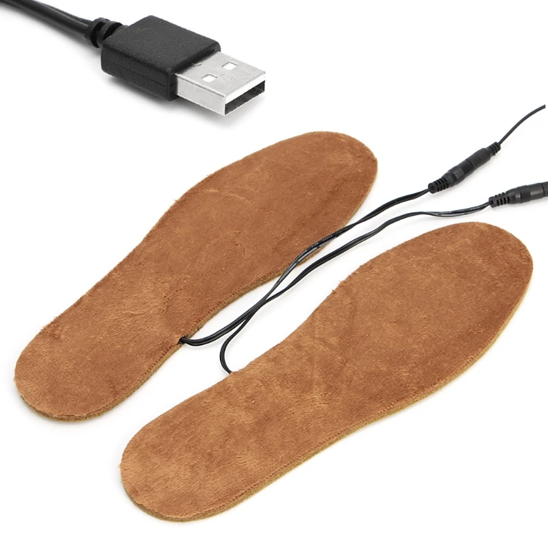 USB Electric Powered Heated Insoles For Shoes Boots Keep Feet Warm For