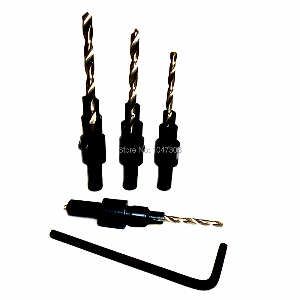 Buy 4pcs Wood Screw Sink Countersink Drill Bit Hss Bit Countersunk Drilling