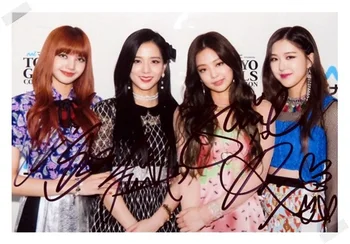 

signed Blackpink autographed group photo 6 inches freeshipping 5 versions 102017