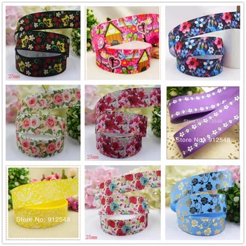

YJHSMY,10yards 25MM, printed grosgrain ribbon, gift wrap ribbon, wedding ribbon, DIY craft materials,XW42012