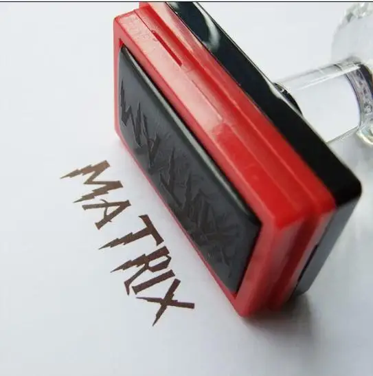 

A)Free delivery rectangle stamp Custom photosensitive seal stamp personalized logo Self inking stamp custom