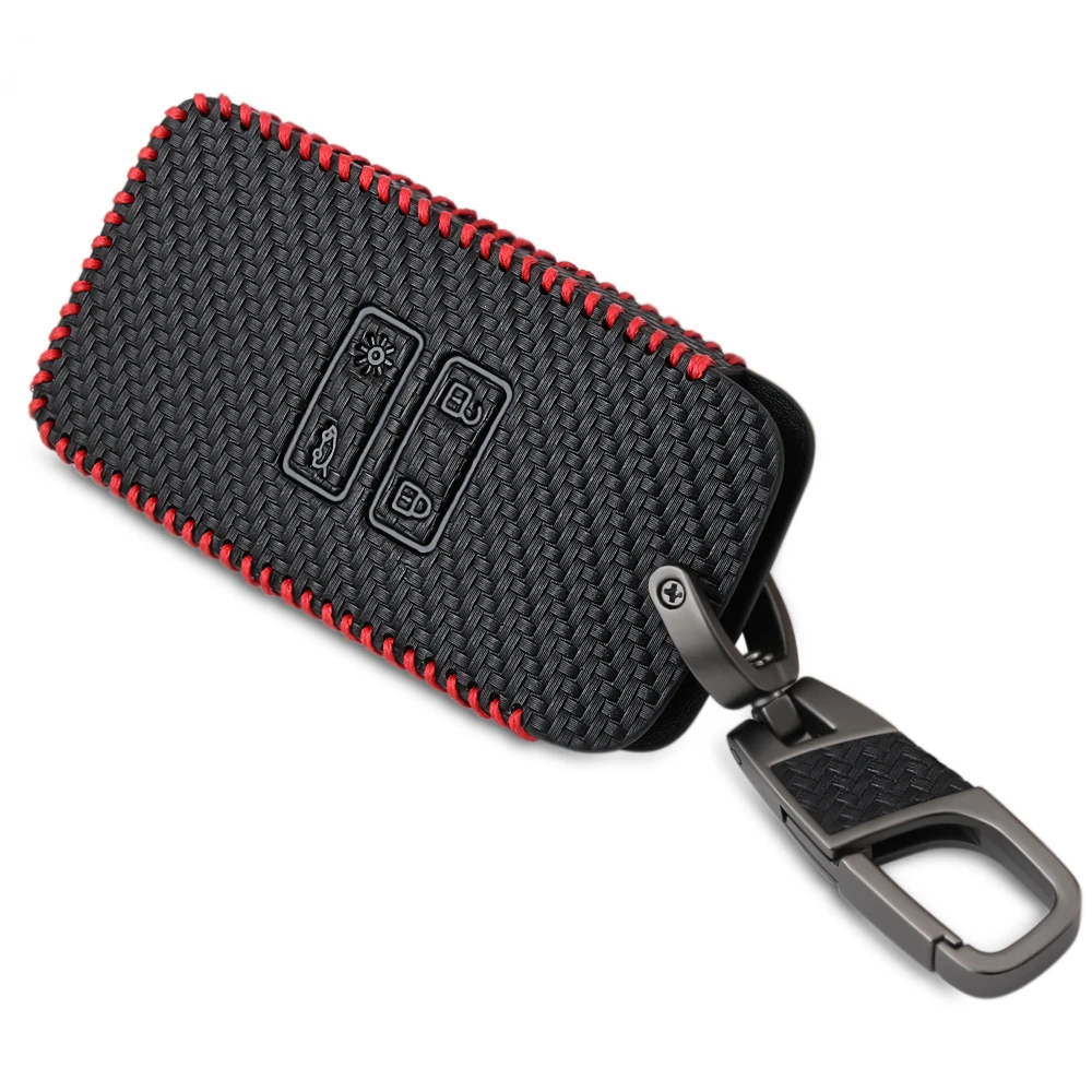 4 Buttons Carbon Fiber Style Leather Car key Card Cover Case for Renault  Koleos Kadjar Clio Keychain Wallet Protector Holder|Key Case for Car| -  AliExpress