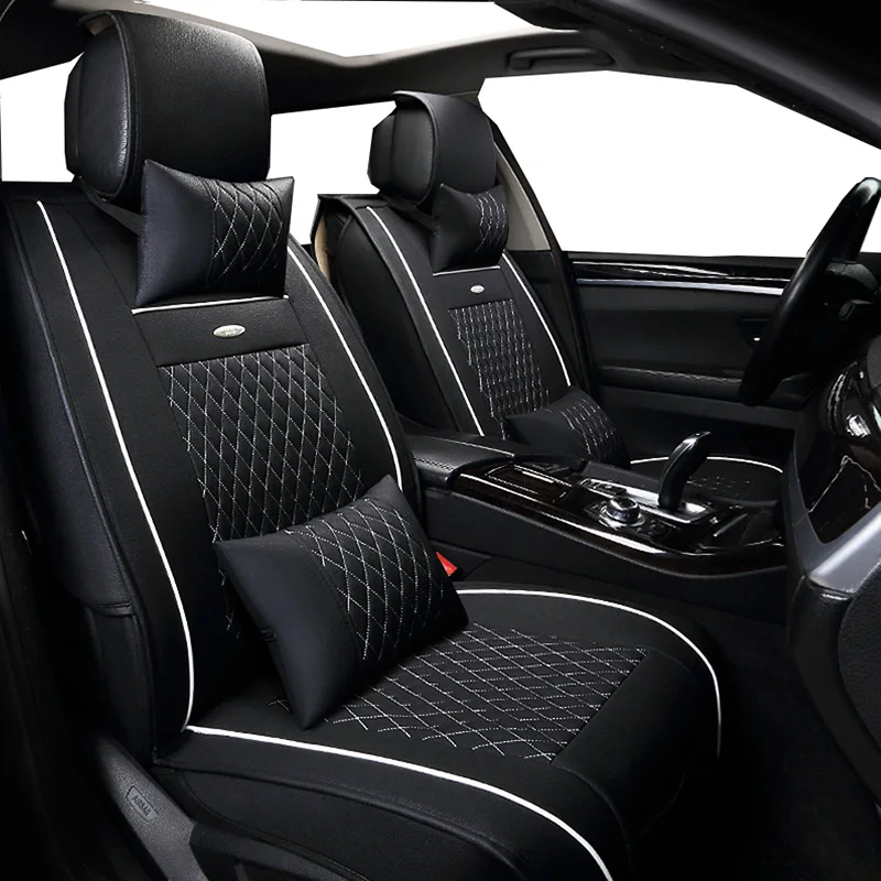 

New PU Leather Auto Universal (front+back ) Car Seat Covers for Mazda 3/6/CX-5/CX7/323/626/M2/M3/M6/Axela/Familia/ATENZA styling