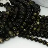 Perles rondes en obsidienne dorée naturelle de qualité brillante, 8mm,10mm ► Photo 3/5