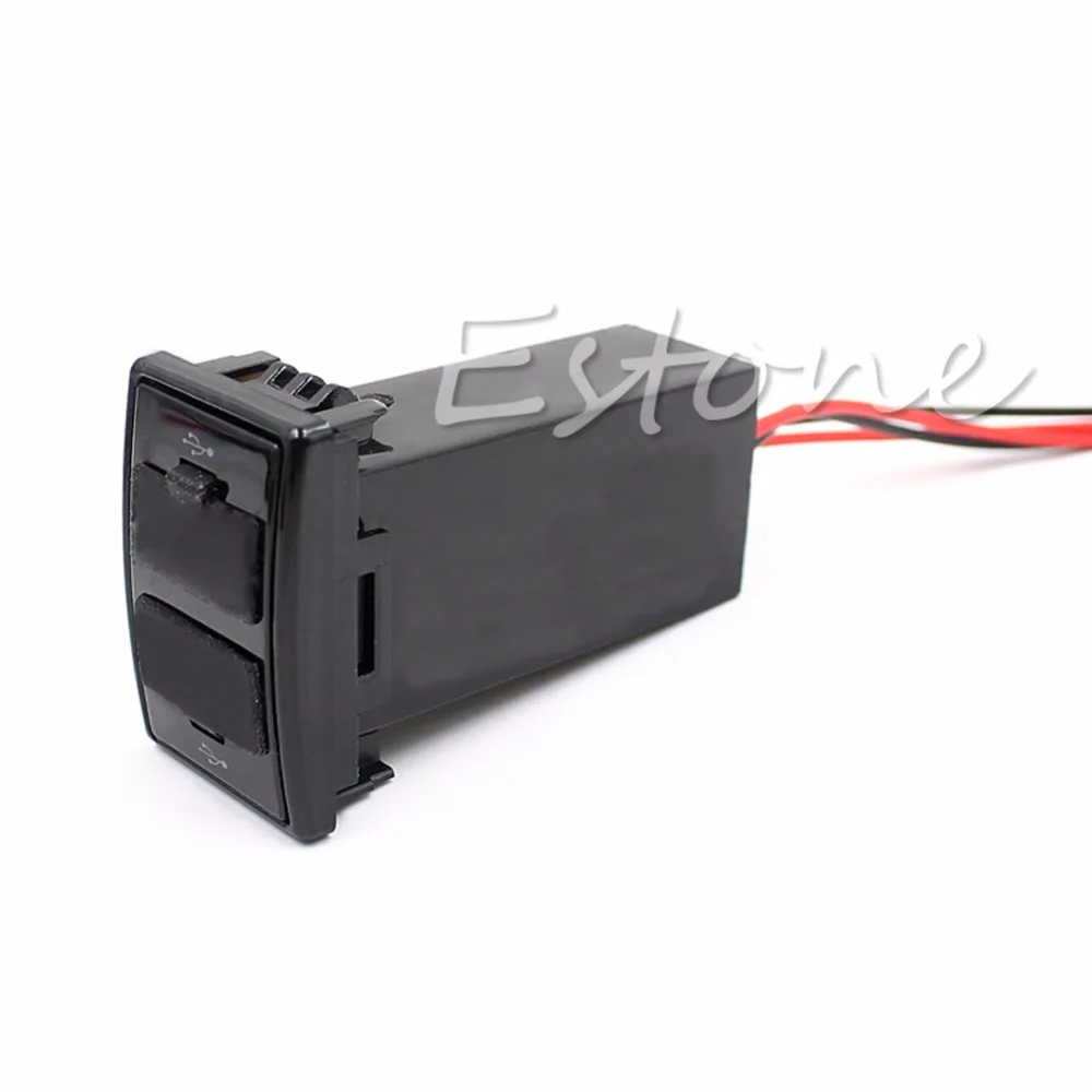 OOTDTY автомобиль от 12 В до 5 В пост 2.1A Dual USB Порты и разъёмы приборной панели для сотового телефона с креплением на Зарядное устройство для MAZDA GFY высокое качество