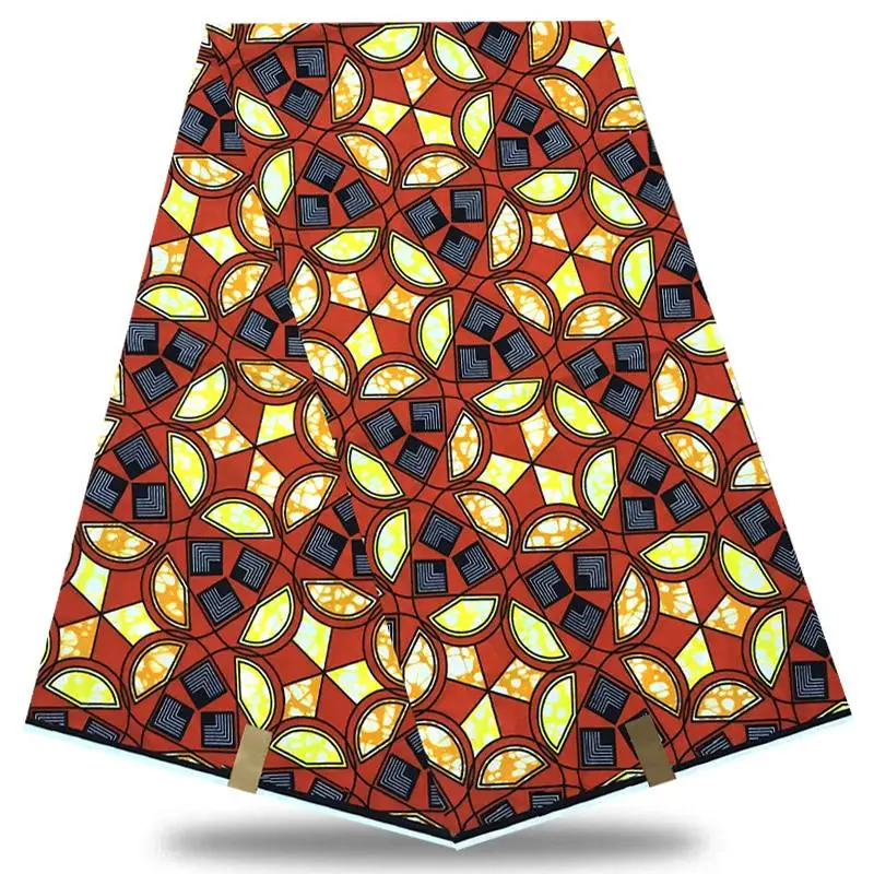 

Nigerian Lace Fabrics dutch wax Lace Fabric African 100% cotton Print Ankara High Quality dutch Wax 6 yards NXS16