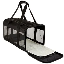 Переносная дорожная сумка для домашних животных дышащая мягкая Двусторонняя переноска для собак и кошек XH8Z