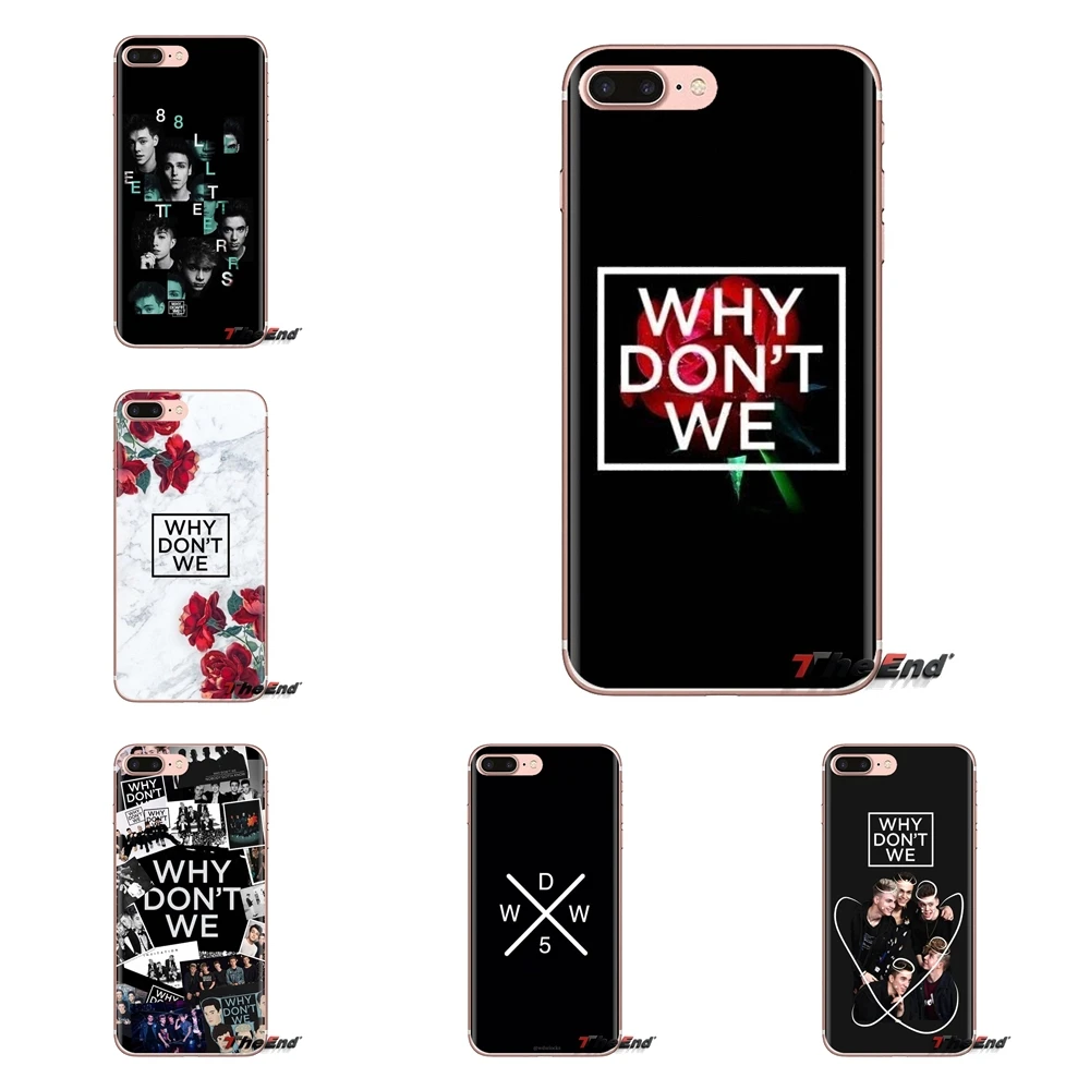 Why dont we Soft Transparent Cases Covers For iPod Touch Apple iPhone 4 4S 5 5S SE 5C 6 6S 7 8 X XR XS Plus MAX |