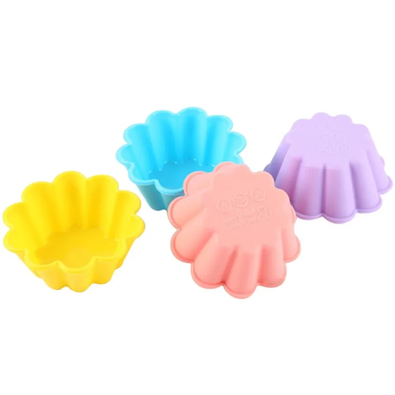 

VOGVIGO Silicone Mold Rose Muffin Abundant Soap Form Cup Cake Forma De Silicone Bakeware Fondant Sugarcraft Cake Tools