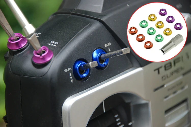 

RadioLink Futaba JR transmitter 12PCS STAR POWER Radio Control Switch Nut with 1pcs Wrench