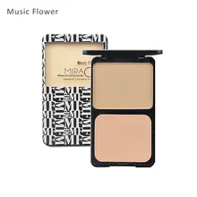 Music Flower Face Makeup Base Pressed Powder Matte Shimmer Fix Palette Concealer Contour Nude Compact Cosmetics With Puff : image Music Flower Face Makeup Base Pressed Powder Matte Shimmer Fix Palette Concealer Contour Nude Compact Cosmetics With Puff
