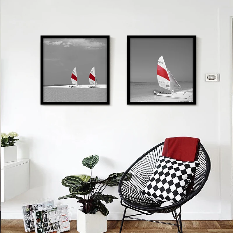 2018 Hot sell scenery Art printing poster wall decorative painting Smooth sailing Bright No Framed modern living room home decor | Дом и сад