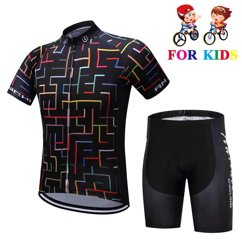 

Cycling Jersey 2019 Kids Quick Dry Children Cycling Kits Sports Outdoor MTB Bicycle Clothing