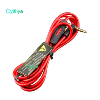 

3.5MM Control Talk Cable Aux Cable For Beat Headphones Studio Solo Pro Mixr Replacement Mic Remote Cable 50pcs