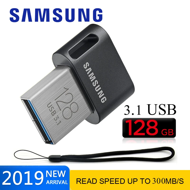 SAMSUNG USB 3 1 флеш накопитель FIT Plus 32 Гб 64 128 ГБ 256 маленькая карта памяти устройство для