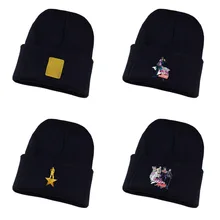 Аниме Jo-Jo невероятное приключение шляпа Леоне abbacchio шляпа Кепки шапочка вязаная бини косплей костюм, унисекс для взрослых с принтом Повседневное Кепка из хлопка