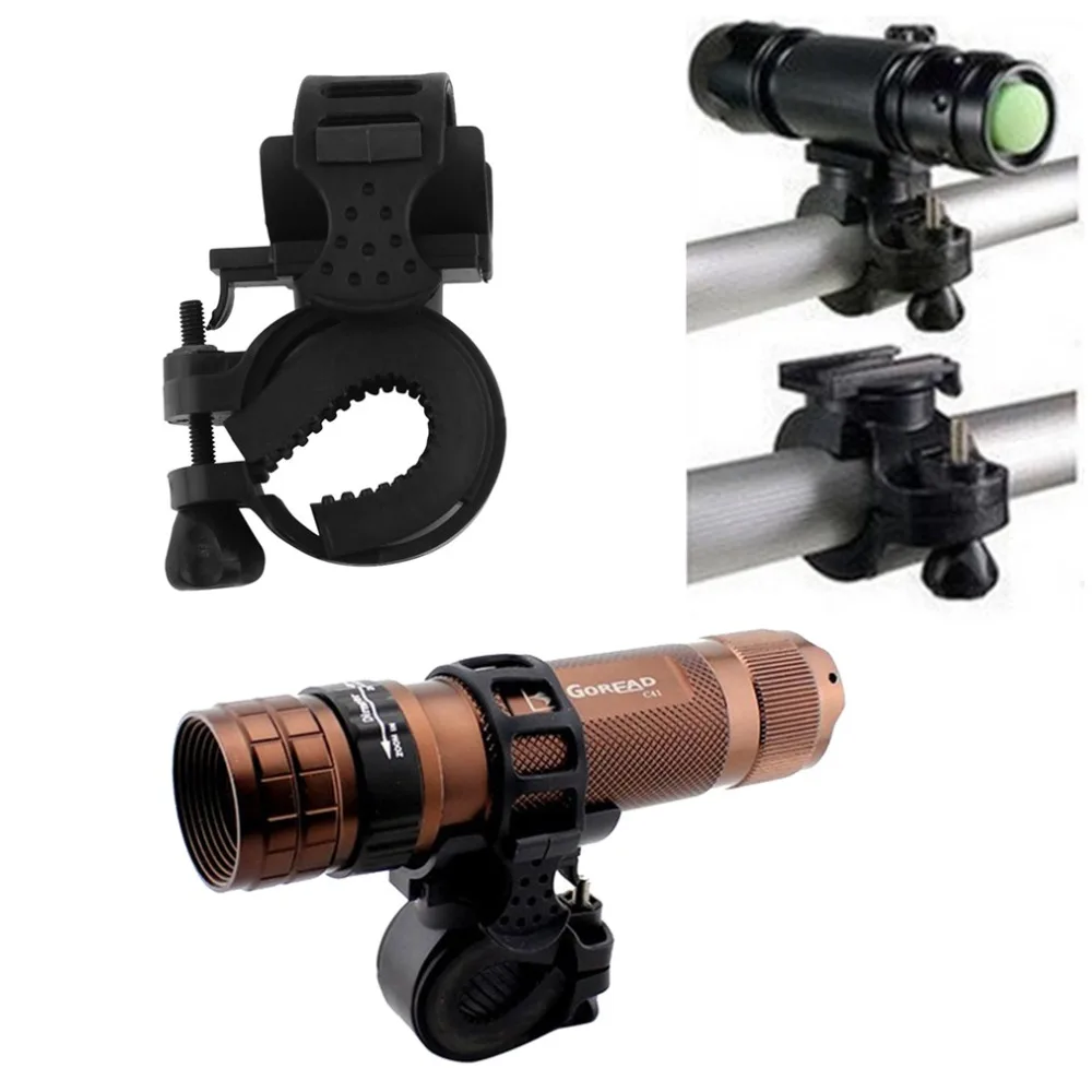 Sale 360 Degree Cycling Bike Mount Holder for LED Flashlight Torch Clip Clamp Clearance 5