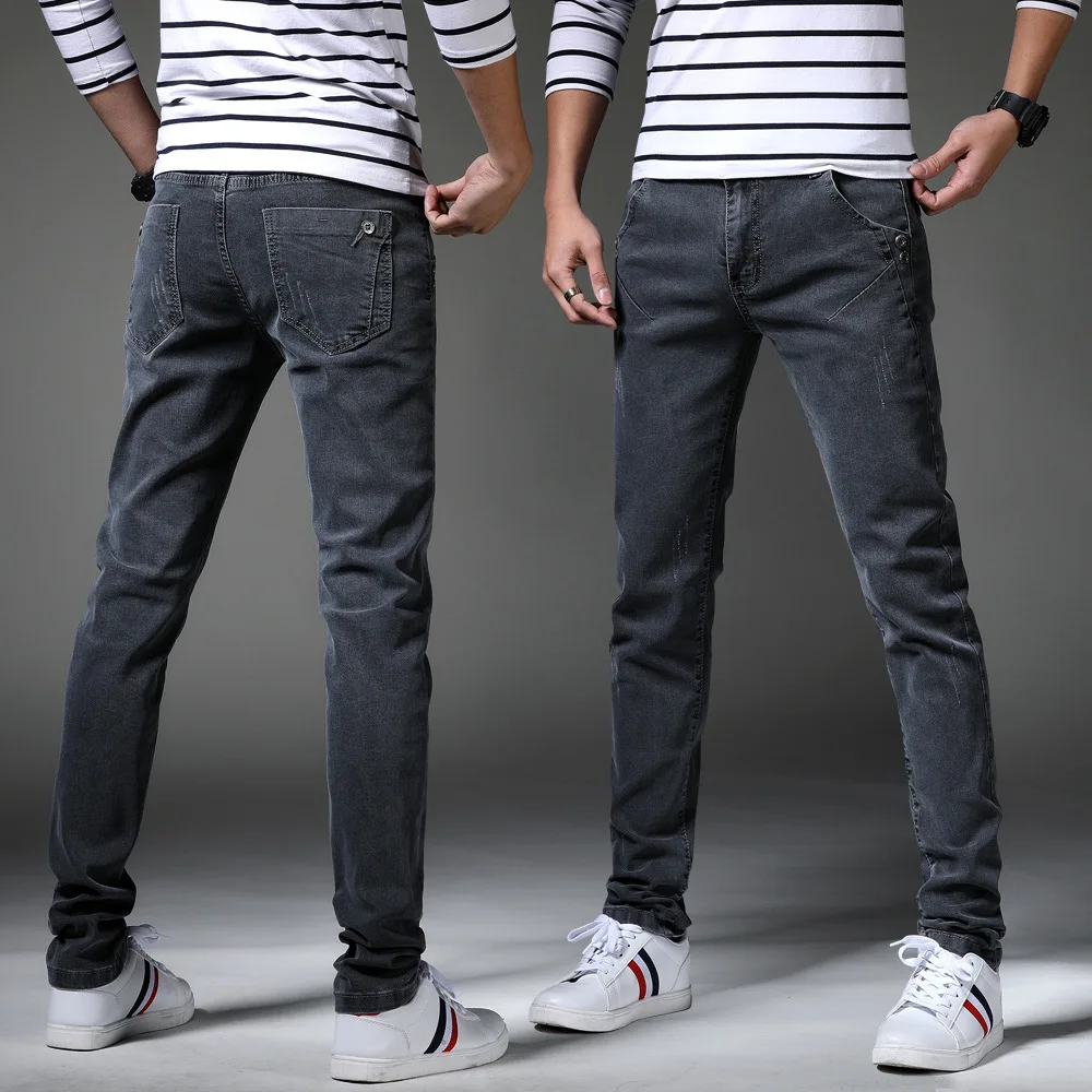13 Style Design Denim Skinny Jeans Distressed Men New 2019 Spring Autumn Clothing Good Quality