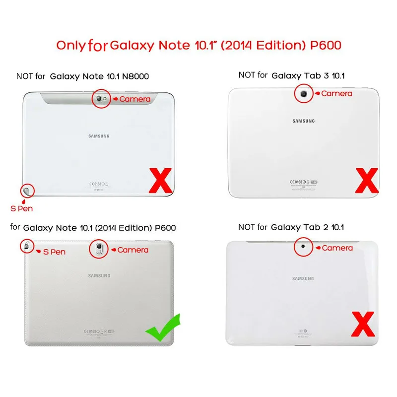 Чехол для Galaxy Note 10 1 дюйма 2014 зрение вращение на 360 градусов флип чехол из