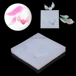Крылья Ангела силиконовая форма для изготовления Подвески изготовления ювелирных изделий кулон полимерный литой DIY Плесень-W128