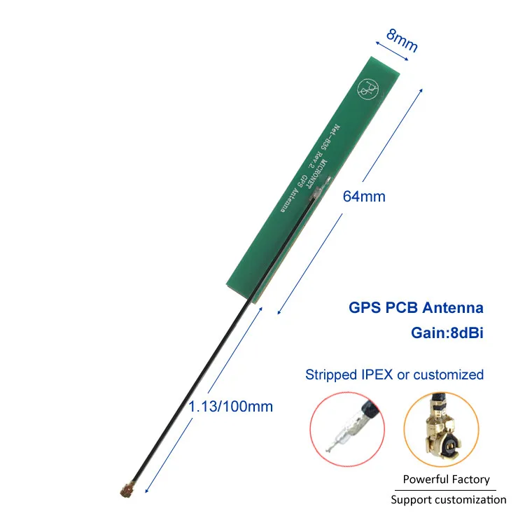 Бесплатный образец гибкой gps gsm pcb 175 42 МГц ipex антенна для трекера 10