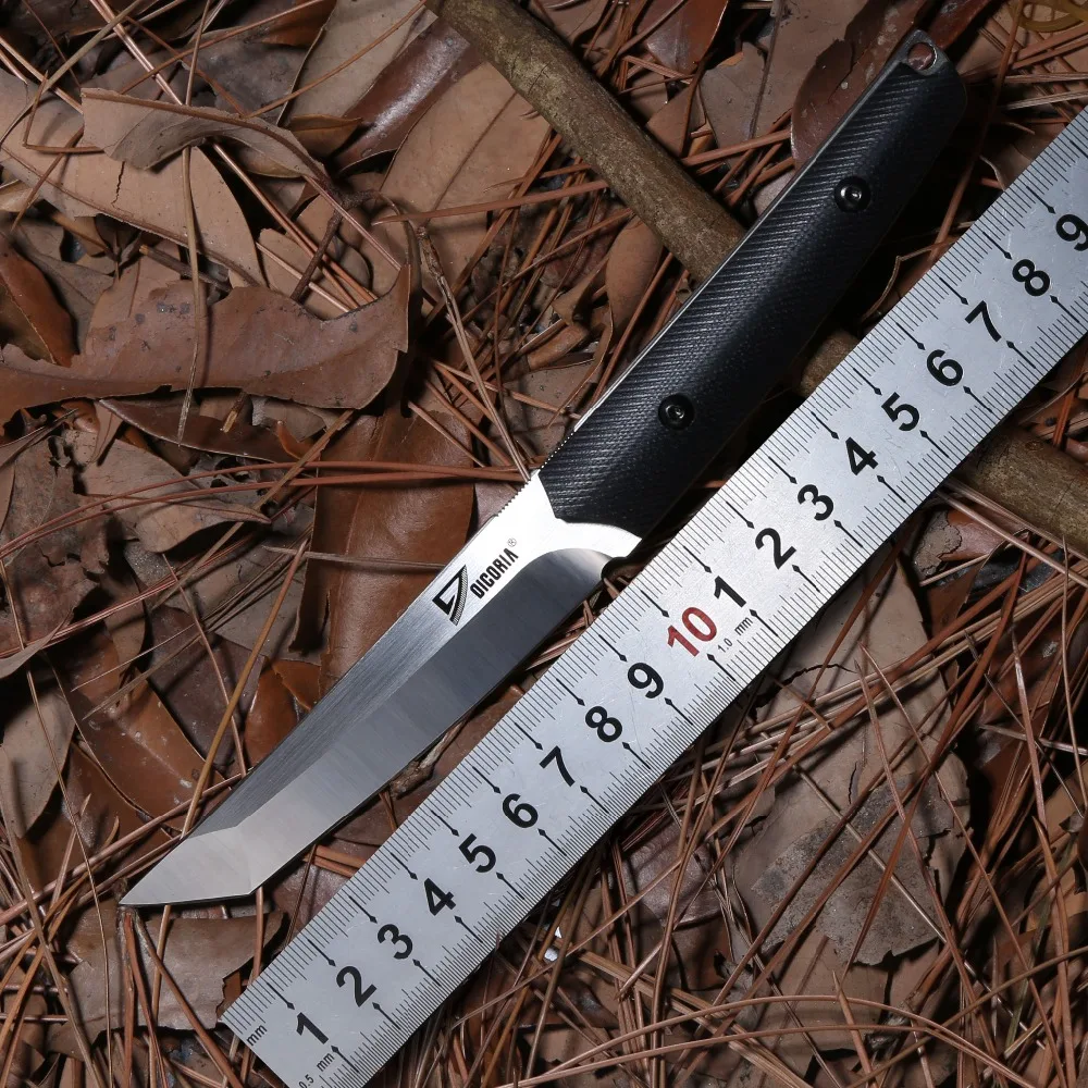 Дешевый DICORIA Slay VG 10 Фиксированным Лезвием Тактический прямой охотничий нож KYDEX оболочка G10 ручка Отдых Открытый выживания EDC ножи инструменты