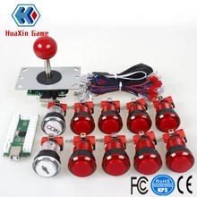 

Arcade DIY Kit USB Controller +8 Way Joystick +30mm Full Color LED Illuminated Push Button Switch For Arcade PC Mame Raspberr pi