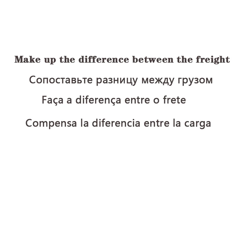 

Make up the difference between the freight