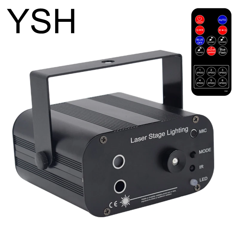 YSH dj light Laser Disco Lighting effect Mini Projector Light stobe led bar Party Lights Projector RGB Stage for Club ball part