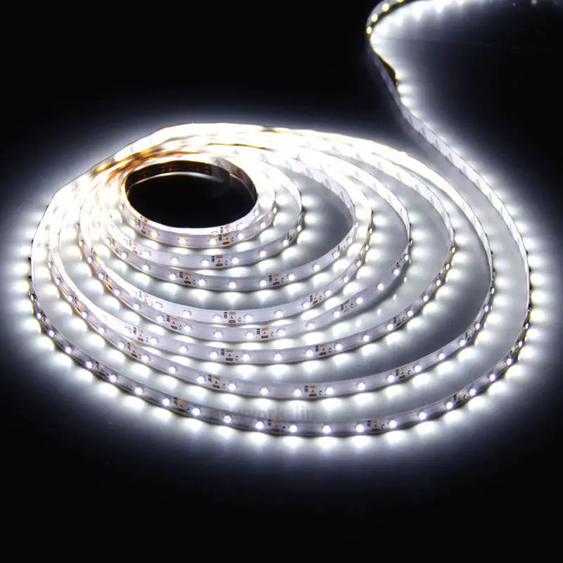 

5M 300LEDs SMD 3528 White Flexible LED Strip Lights Super Bright No-Waterproof