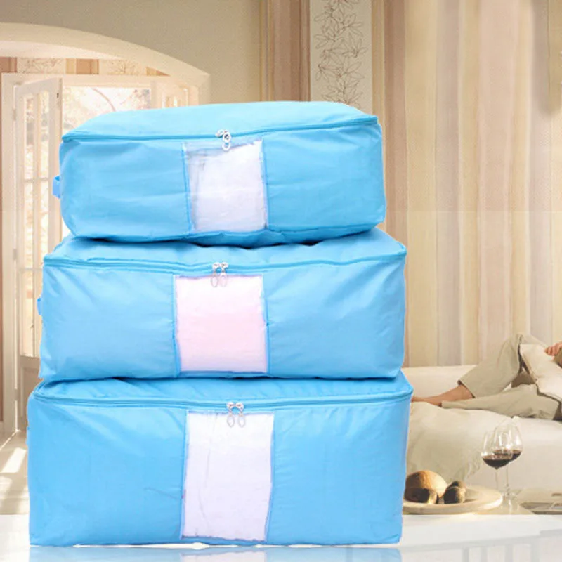 أكياس تخزين اللحاف أكسفورد الأمتعة أكياس S-XXL المنزل Storag المنظم قابل للغسل خزانة الملابس تخزين أكياس تخزين