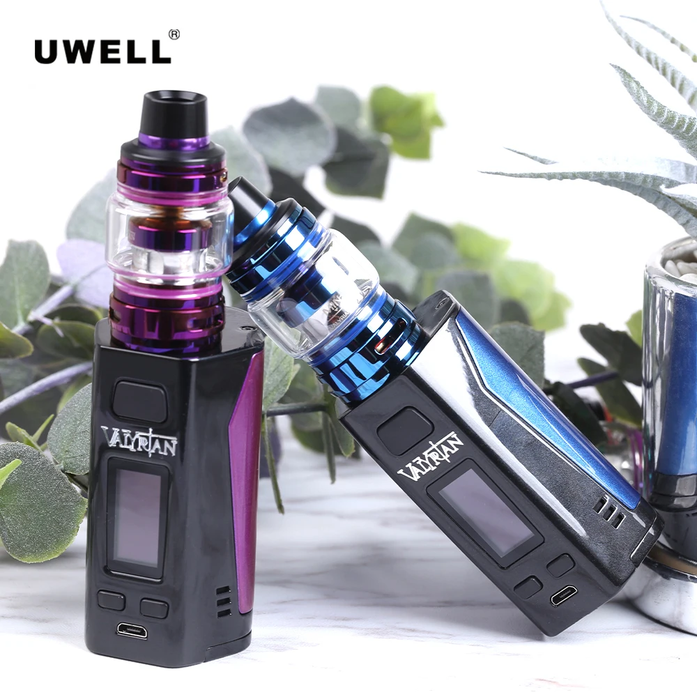 Оригинальный Uwell Valyrian 2 комплект с мл/6 мл бак VALYRIAN 300 Вт коробка мод UN2 двойной