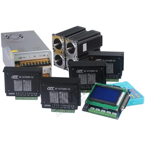 CNC Комплект 4 оси TB6600HG Драйвер Мотора с 2.5Nm Nema23 Шаговый Мотор для Маршрутизатора|cnc