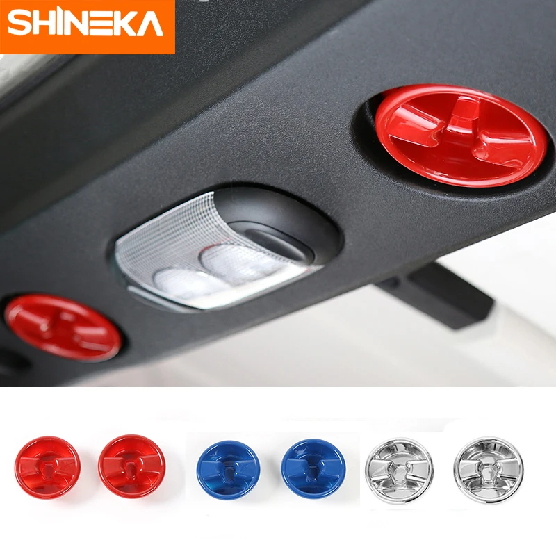 SHINEKA интерьерные молдинги для автомобиля на крышу Верхняя ручка кнопка
