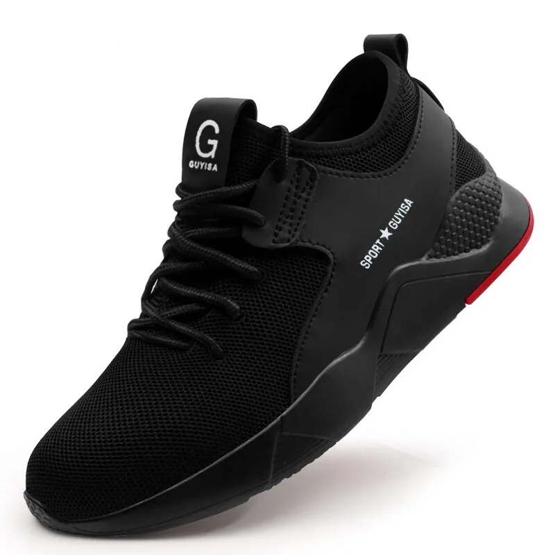 Men Shoes Steel Toe Shoes Work Safety Boot Breathable Anti-Piercing Safety Shoes Work Boots Indestructible Shoes Men Sneakers