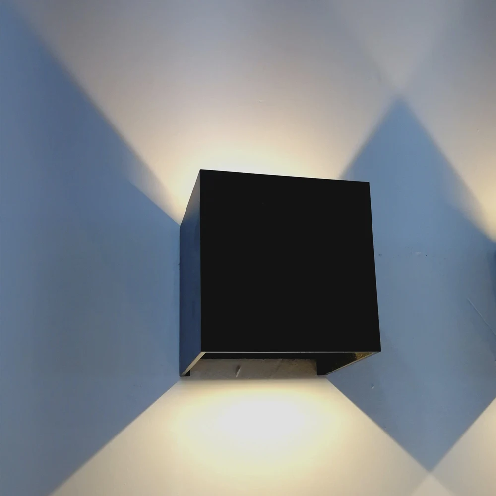 

Modern Cube Adjustable angle led wall light IP65 Surface Mounted lamp Outdoor Wall led Lights Waterproof Wall Sconce Porch led