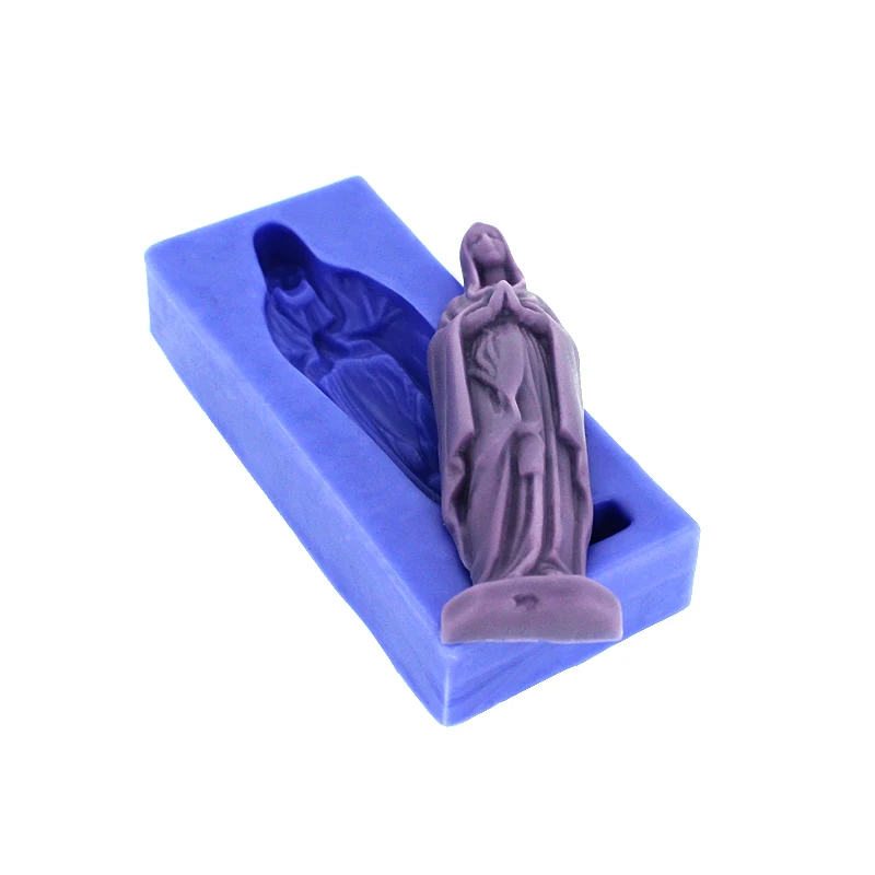 Николь силиконовые формы шоколада Девы Марии Форма Мыла