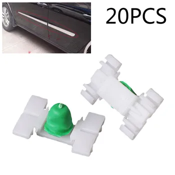

20xCar Door Fender Strip Fastener Clips Exterior Side Trim Moulding For BMW E36