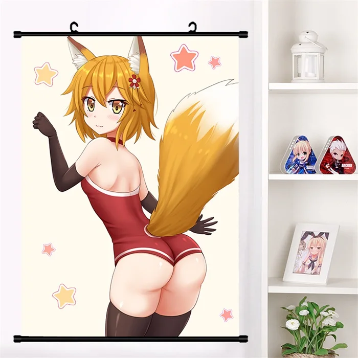 Аниме Sewayaki Kitsune no Senko-san Senko Nakano Shiro Настенная роспись плакат Настенные подвесные плакаты коллекция домашнего декора - Цвет: O