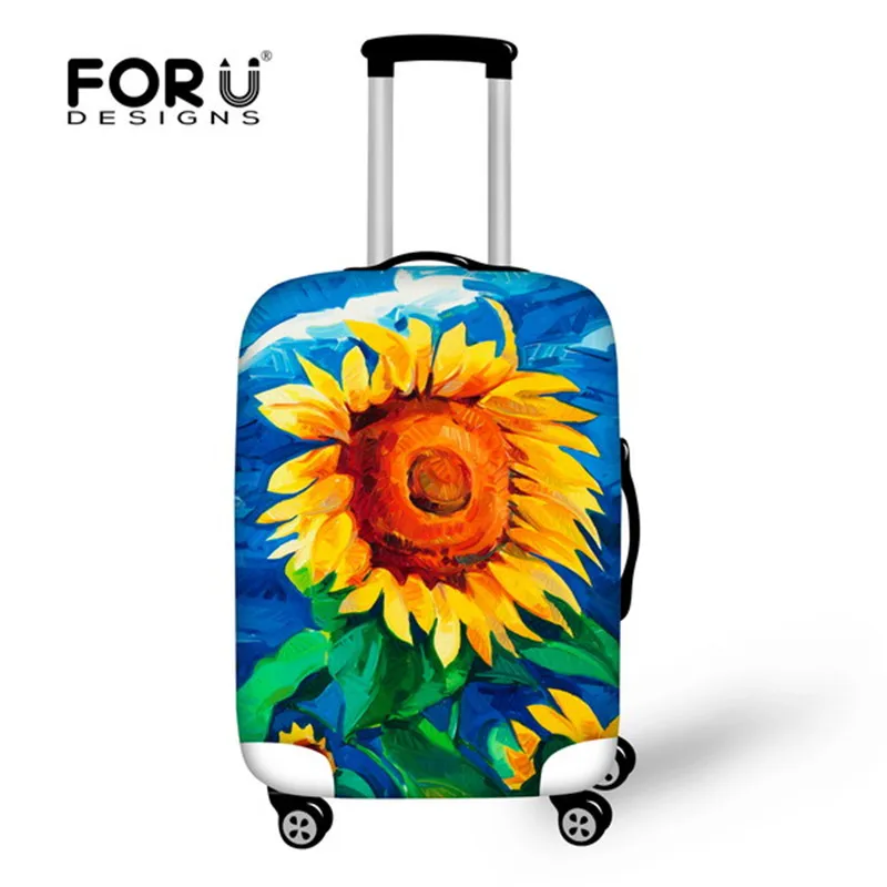 FORUDESIGNS/красивый пейзаж, картина маслом, Чехол для багажа, эластичный багаж для путешествий, защитный чехол для чемодана 18-28 дюймов, чехлы - Цвет: C0153