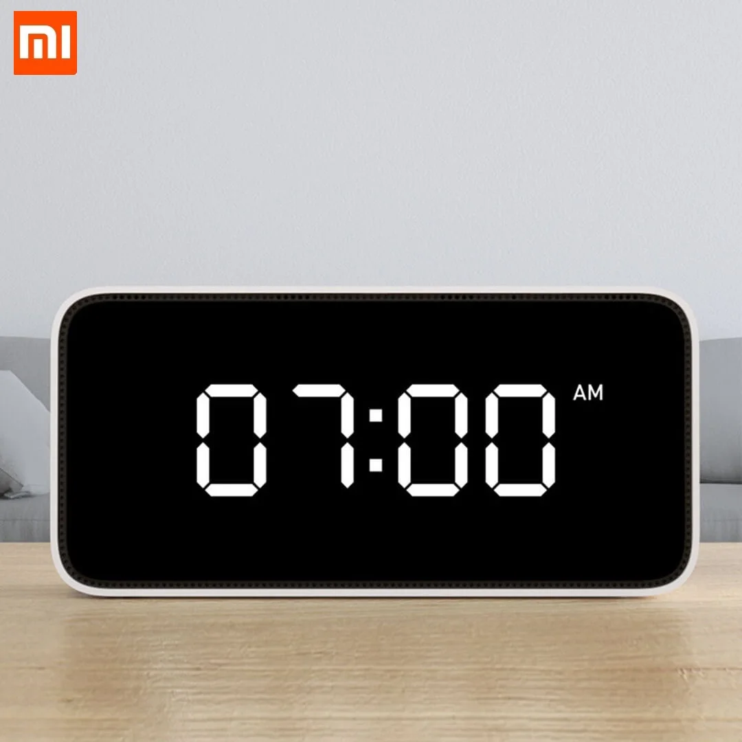 

Xiaomi Xiaoai Smart Voice Control Alarm Clock 30 Dynamic Alarm Clocks Radio Voice Reminder Dersktop Clocks Work With Mijia APP