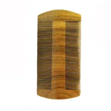 Гребень деревянный Карманный Борода Усы деревянный гребень SmallFine зуб ручной работы вшей гребень X9082 5Up