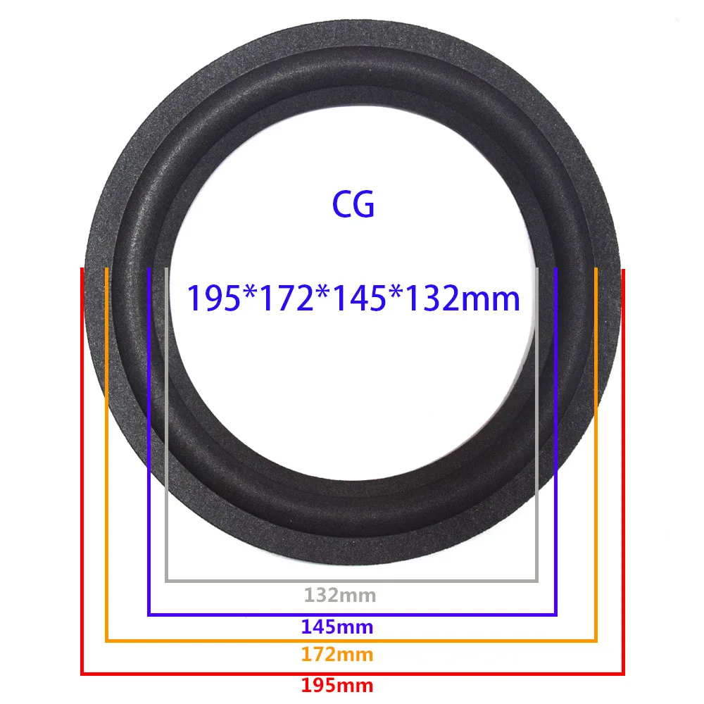 Кольцо из вспененного материала для динамика ремонт 8 дюймовая подвеска объемное складное кольцо полный диапазон НЧ динамик Замена громкий динамик запчасти - Цвет: CG
