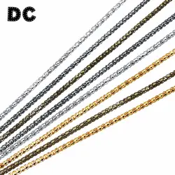 DC 10 м/лот Золото Цвет Железный ожерелья из сплава ячеистые цепочки бак античная бронза звенья цепи DIY браслеты ювелирные изделия
