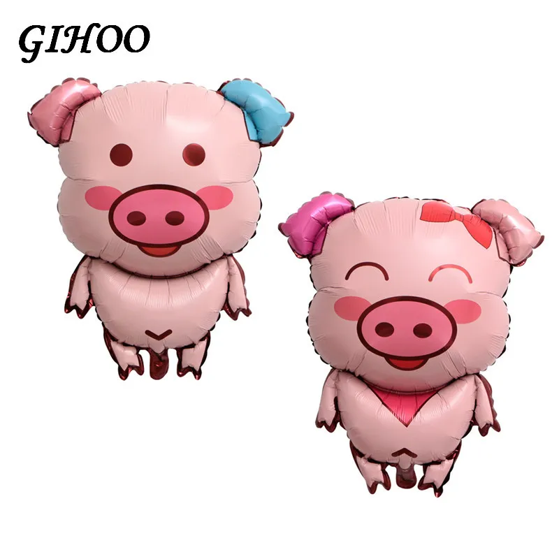 

Pig Foil Balloons Lightning Pig Balloon Birthday Party Decorations Kids Baby Shower Decor Girl Inflatable Animal Globos Pig Toys
