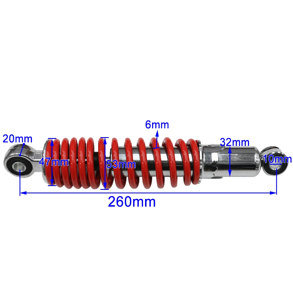 TDPRO 400LBS передняя подвеска Амортизатор для 250/260 мм 270/290 мм мотоцикл 50cc 70 90 110cc 125cc грязи питбайк ATV картинг