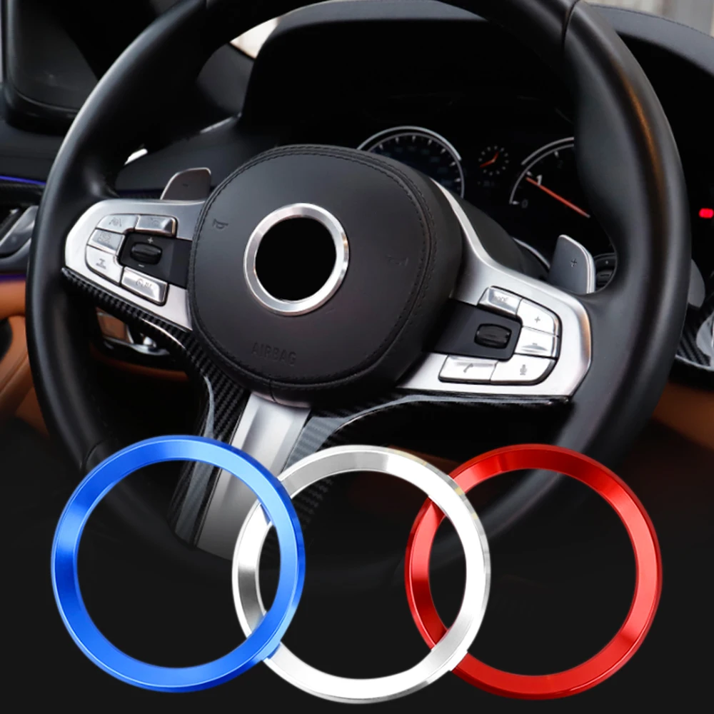 Car styling Excellent New 3D steering wheel aluminium alloy Sticker case for BMW E39 E36 E60 E90 E34 E46 Accessories | Автомобили и