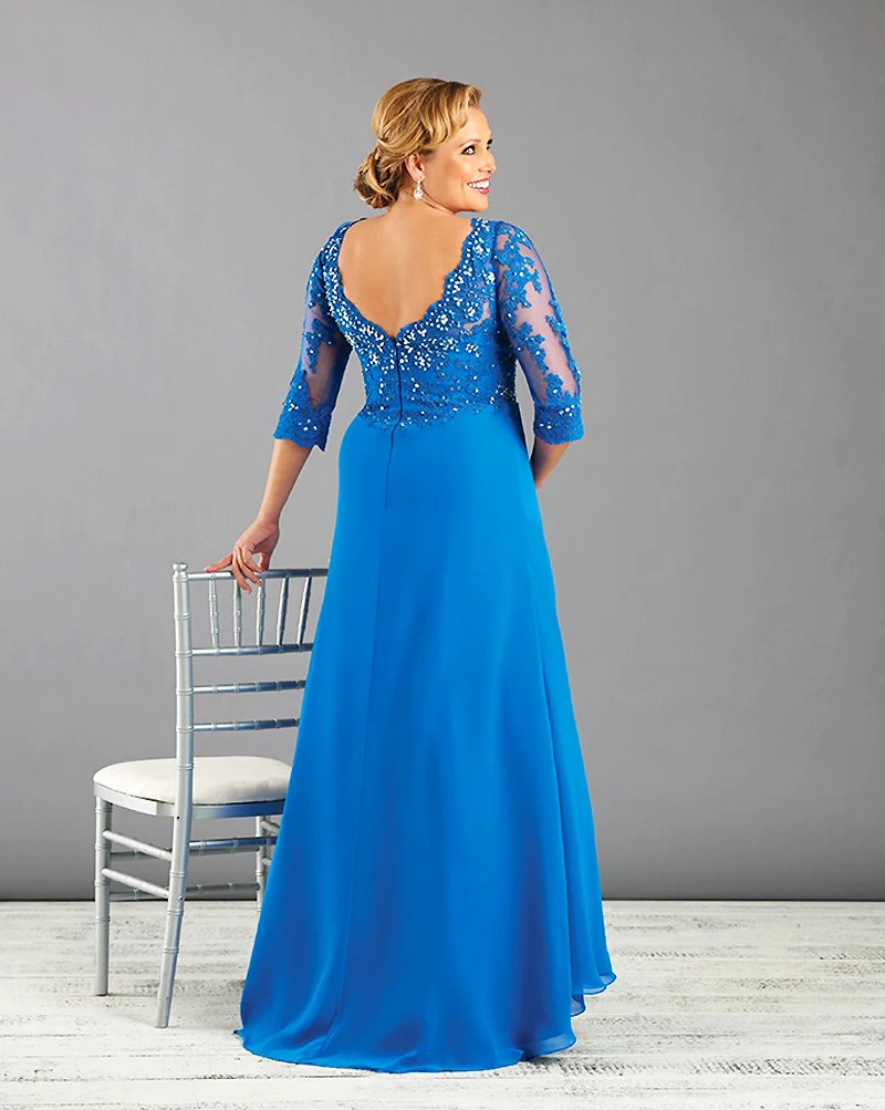 hot sale plus size mother of the bride dress with half sleeve mother of bride dress plus size
