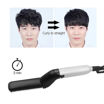 

Quick Beard Straightener Comb Multifunctional Hair Curler Straightening Permed Clip Comb Styler Electric Hair Tool Comb for Men