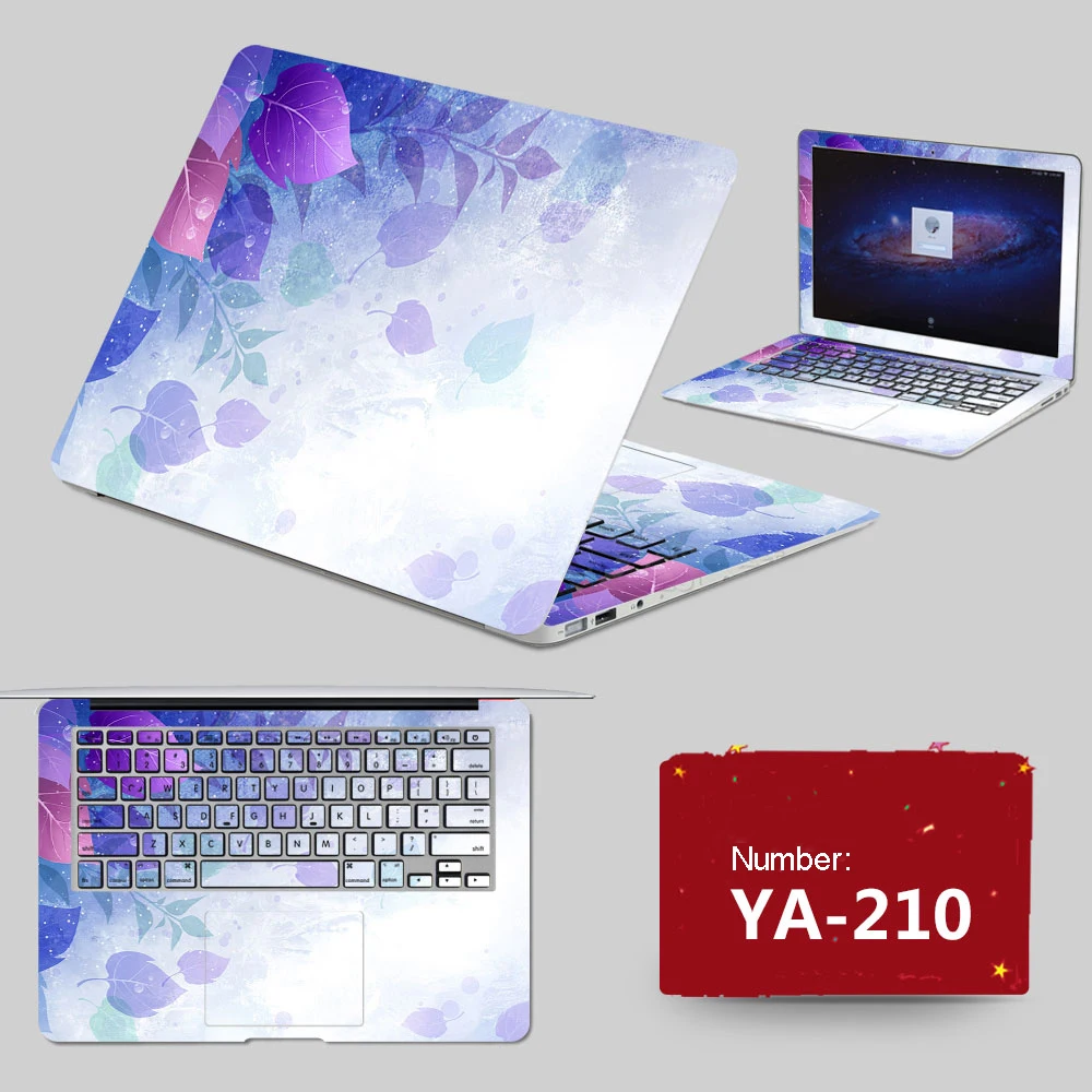 2017 New Fashion Laptop Stickers Cover PVC Skins Dustproof ABC Sides+Keys+Key Interstice Stickers For acer E5-471G-58HR Case